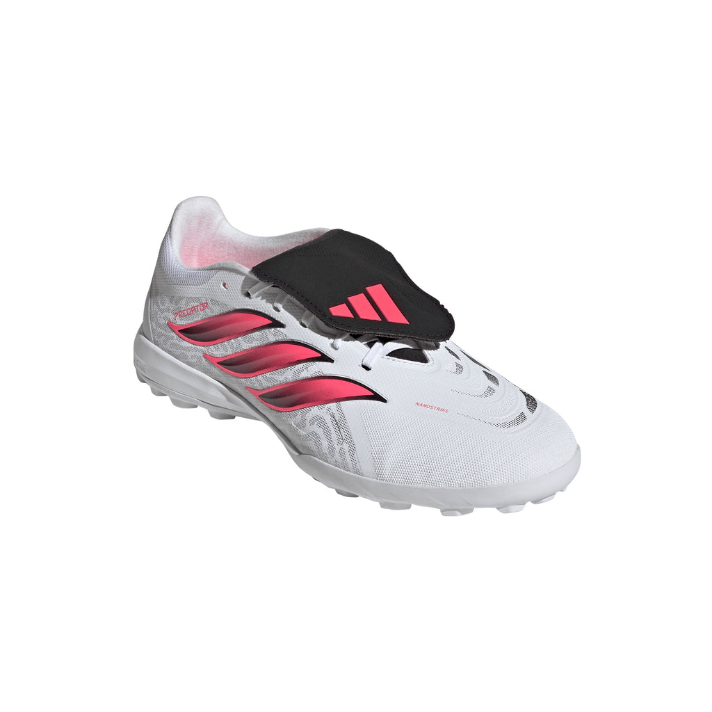 2026 New Arrival adidas Predator League Fold-Over Tongue Turf Men's Soccer Cleats - White/Black wholesalehk.shop