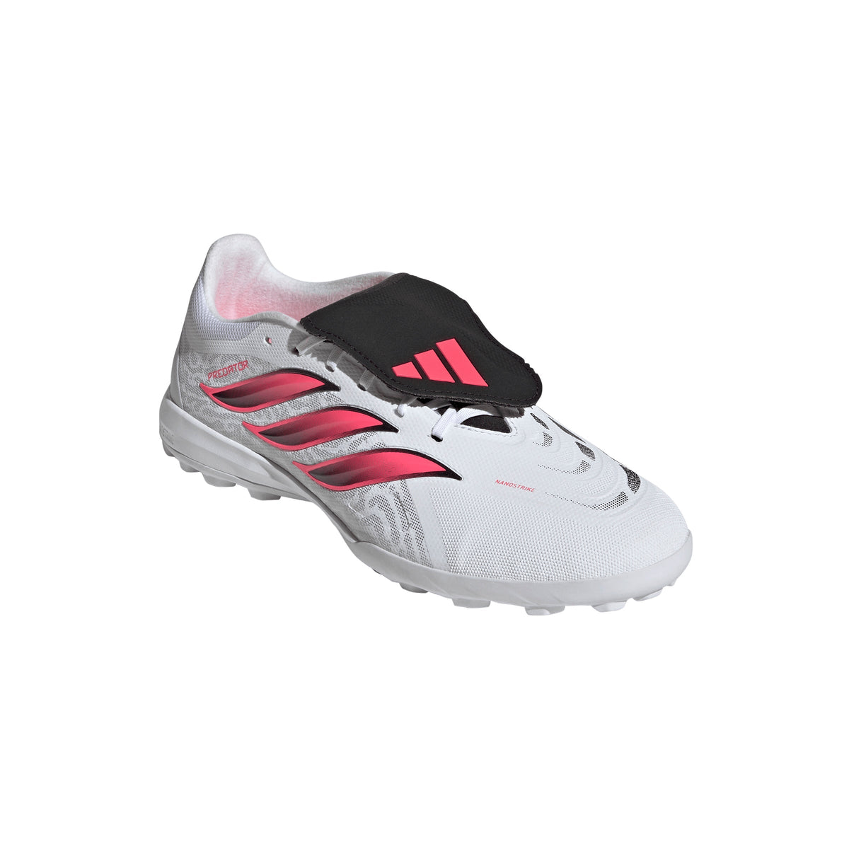 2026 New Arrival adidas Predator League Fold-Over Tongue Turf Men's Soccer Cleats - White/Black wholesalehk.shop