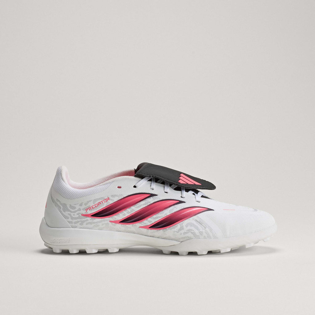 2026 New Arrival adidas Predator League Fold-Over Tongue Turf Men's Soccer Cleats - White/Black wholesalehk.shop