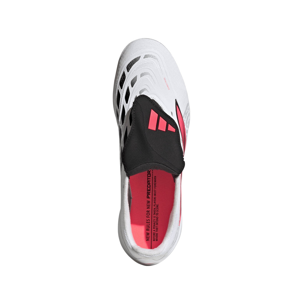 2026 New Arrival adidas Predator League Fold-Over Tongue Turf Men's Soccer Cleats - White/Black wholesalehk.shop