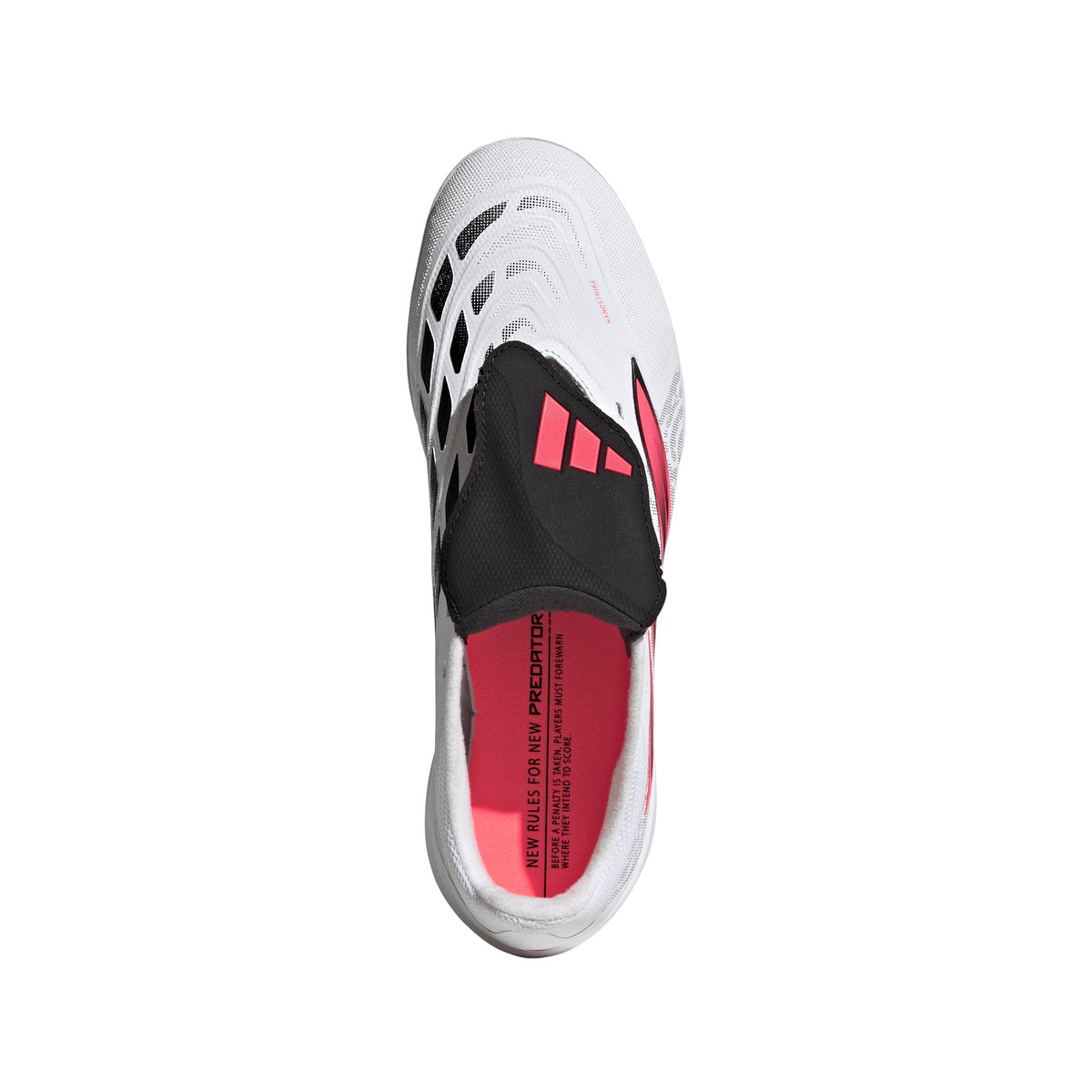 2026 New Arrival adidas Predator League Fold-Over Tongue Turf Men's Soccer Cleats - White/Black wholesalehk.shop