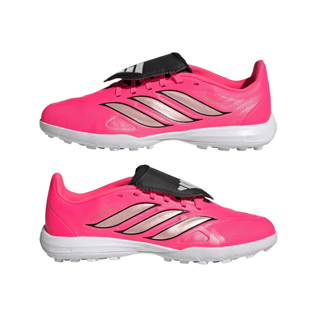 2026 New Arrival adidas Predator League Fold-Over Tongue Turf Youth Soccer Cleats -Turquesa wholesalehk.shop