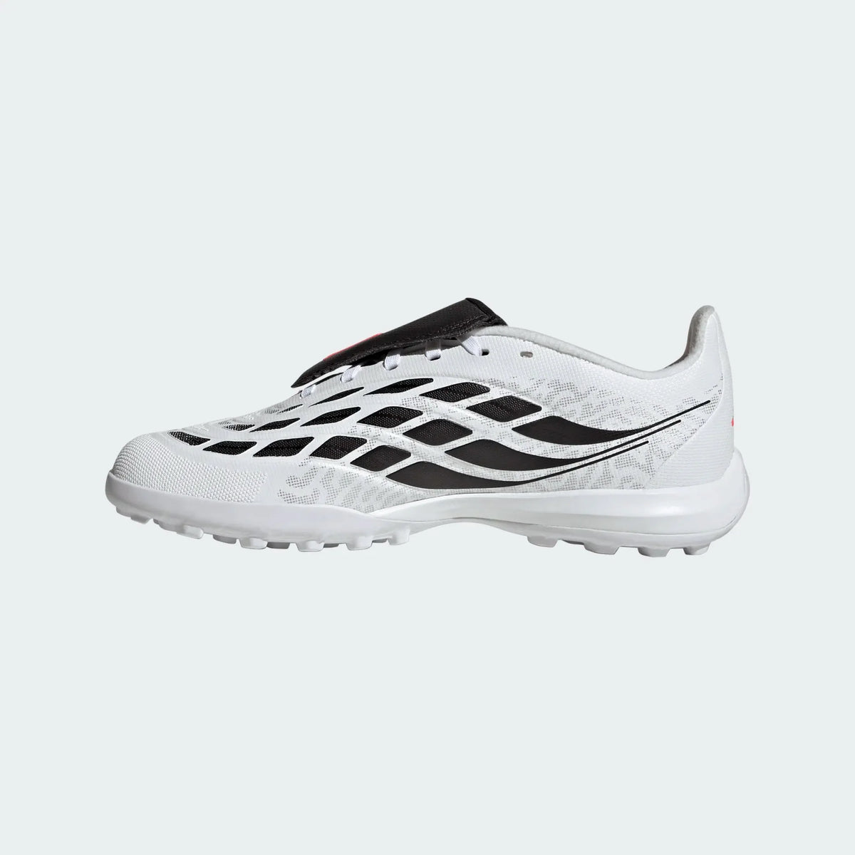 2026 New Arrival adidas Predator League Fold- Over Tongue Turf Youth Soccer Cleats - White/Solar Turbo/Black wholesalehk.shop