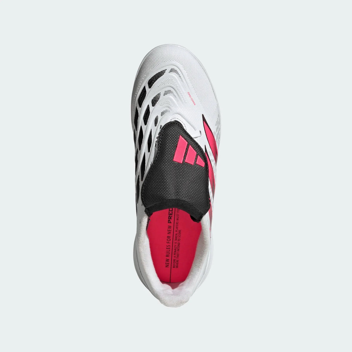 2026 New Arrival adidas Predator League Fold- Over Tongue Turf Youth Soccer Cleats - White/Solar Turbo/Black wholesalehk.shop