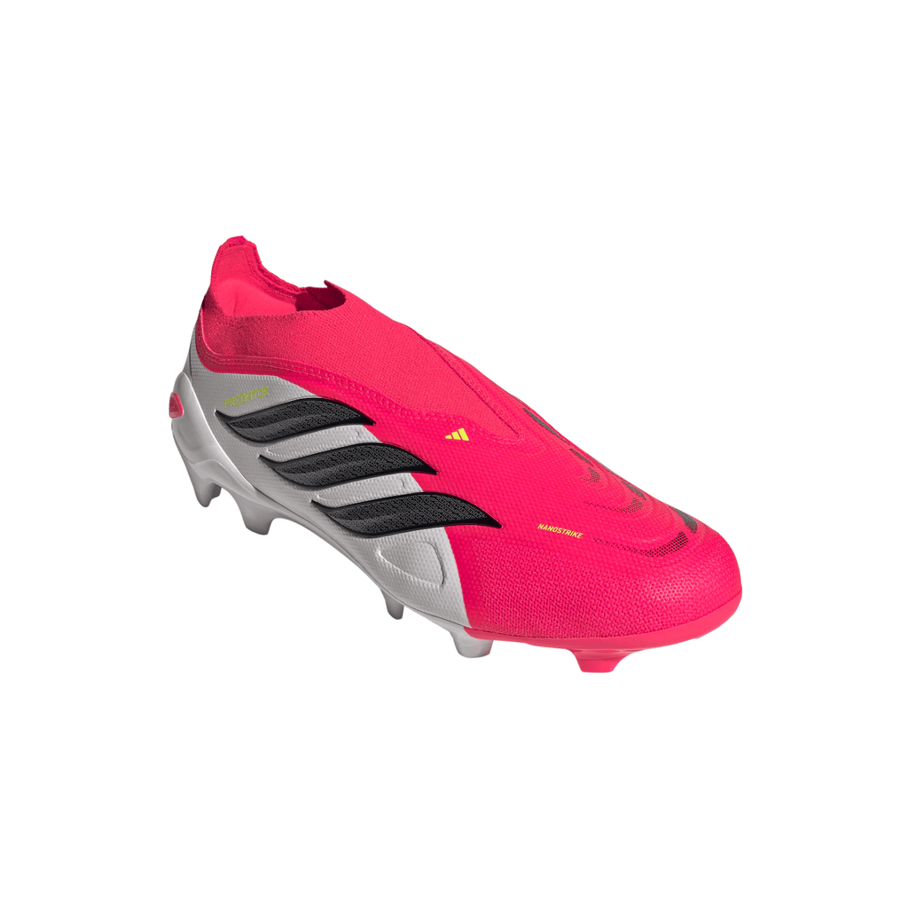 2026 New Arrival adidas Predator League Laceless FG Firm Ground Men's Soccer Cleats - Red/Black/White wholesalehk.shop