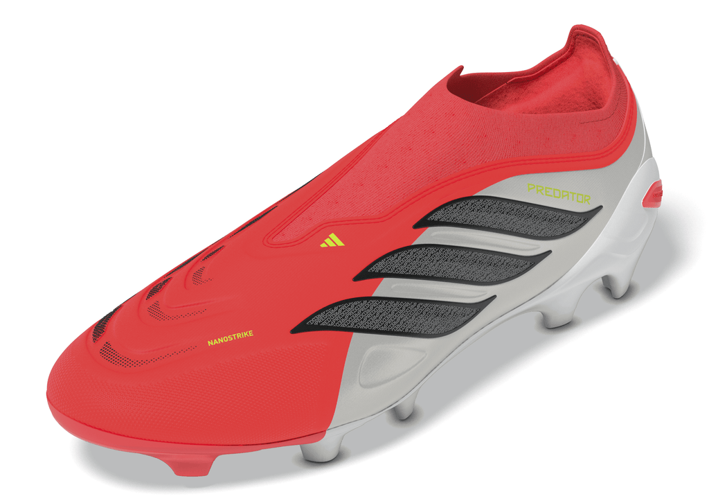 2026 New Arrival adidas Predator League Laceless FG Firm Ground Men's Soccer Cleats - Red/Black/White wholesalehk.shop