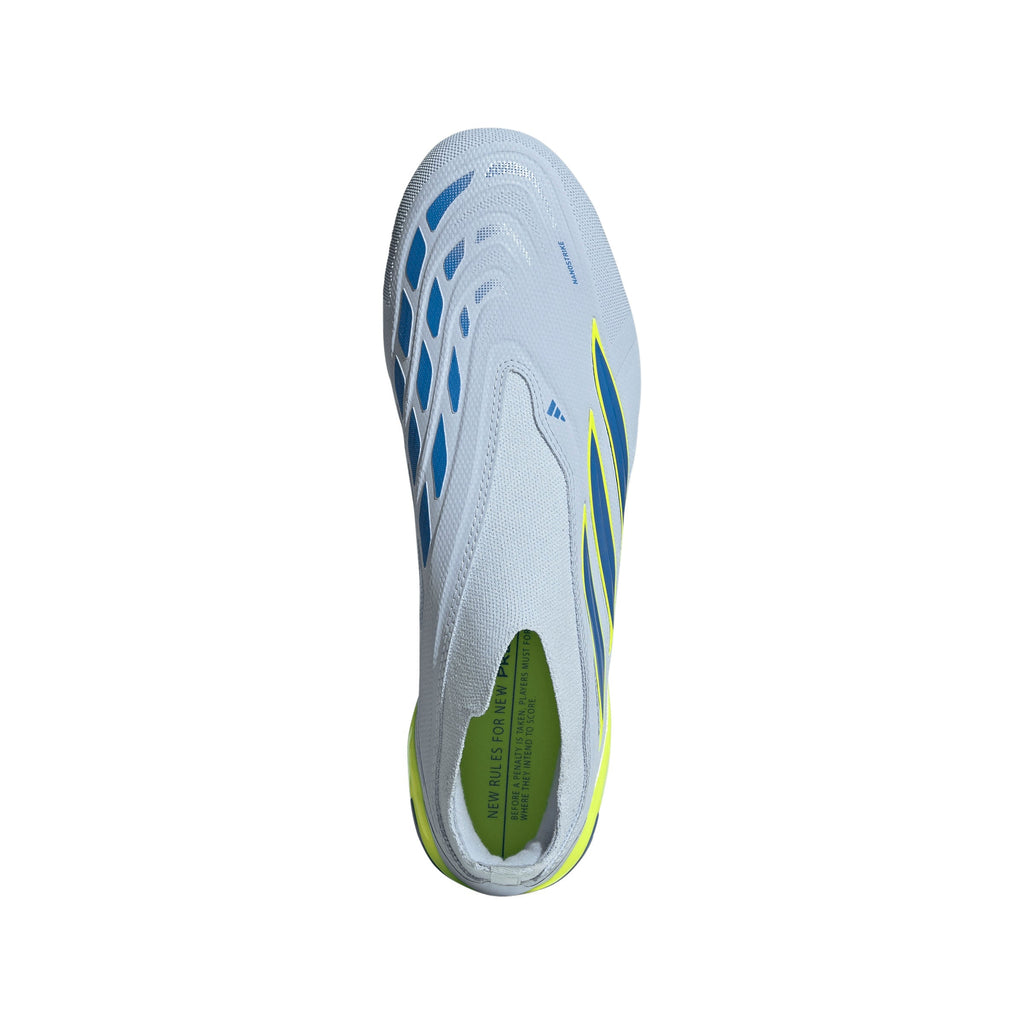 2026 New Arrival adidas Predator League Laceless FG Firm Ground Men's Soccer Cleats -Sky/Blue/Yellow wholesalehk.shop