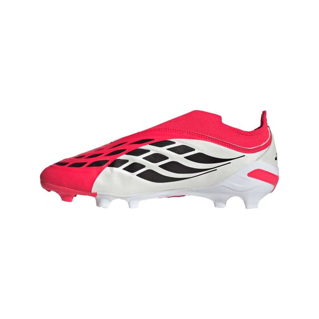 2026 New Arrival adidas Predator League Laceless FG Firm Ground Youth Soccer Cleats - Red/Black/White wholesalehk.shop