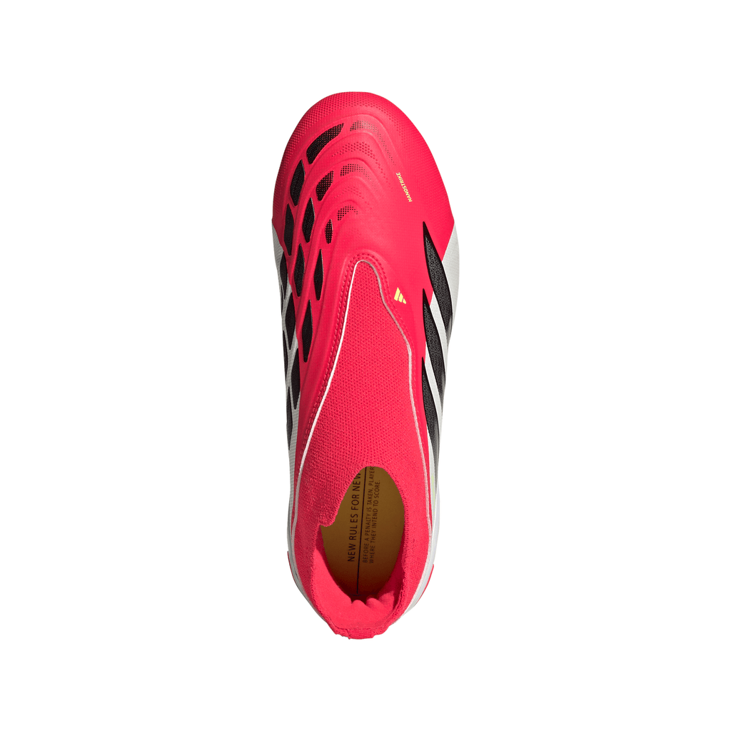 2026 New Arrival adidas Predator League Laceless FG Firm Ground Youth Soccer Cleats - Red/Black/White wholesalehk.shop