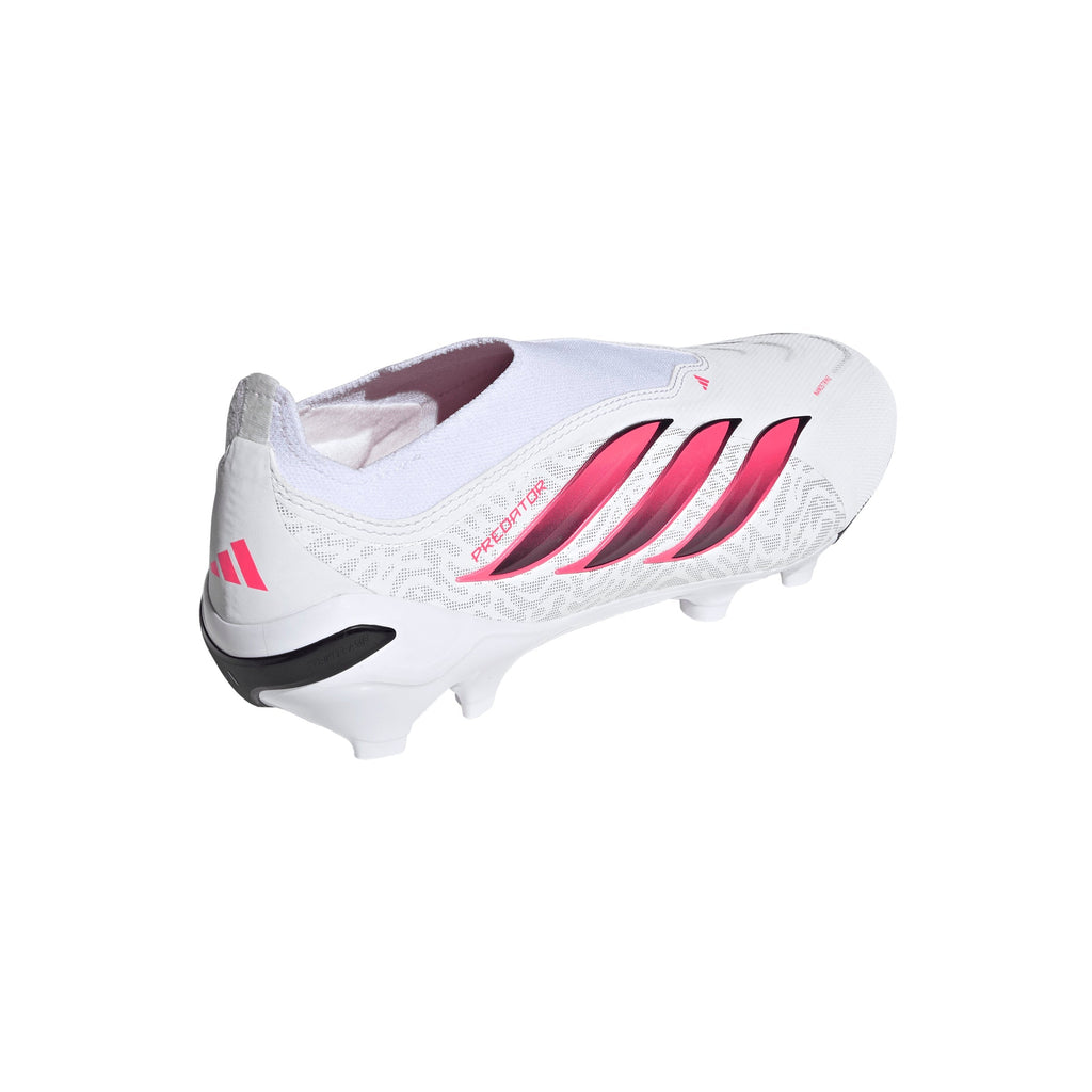 2026 New Arrival adidas Predator League Laceless Firm Ground Men's Soccer Cleats - White/Black wholesalehk.shop