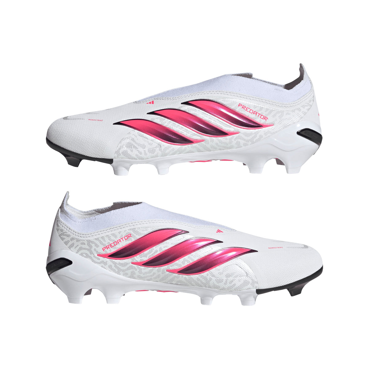 2026 New Arrival adidas Predator League Laceless Firm Ground Men's Soccer Cleats - White/Black wholesalehk.shop