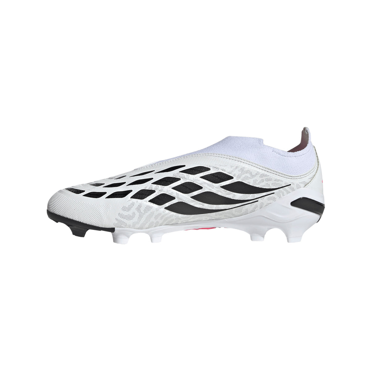 2026 New Arrival adidas Predator League Laceless Firm Ground Youth Soccer Cleats - White/Solar Turbo/Black wholesalehk.shop