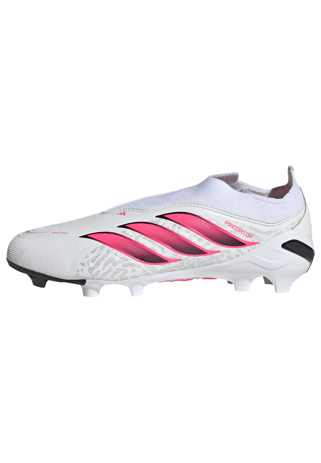 2026 New Arrival adidas Predator League Laceless Firm Ground Youth Soccer Cleats - White/Solar Turbo/Black wholesalehk.shop