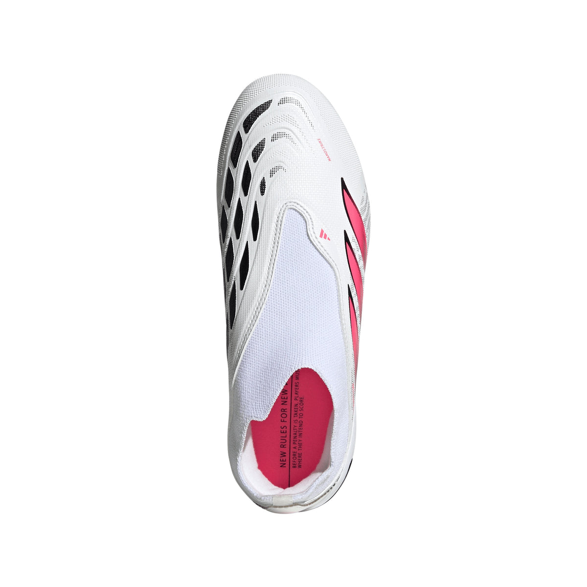 2026 New Arrival adidas Predator League Laceless Firm Ground Youth Soccer Cleats - White/Solar Turbo/Black wholesalehk.shop