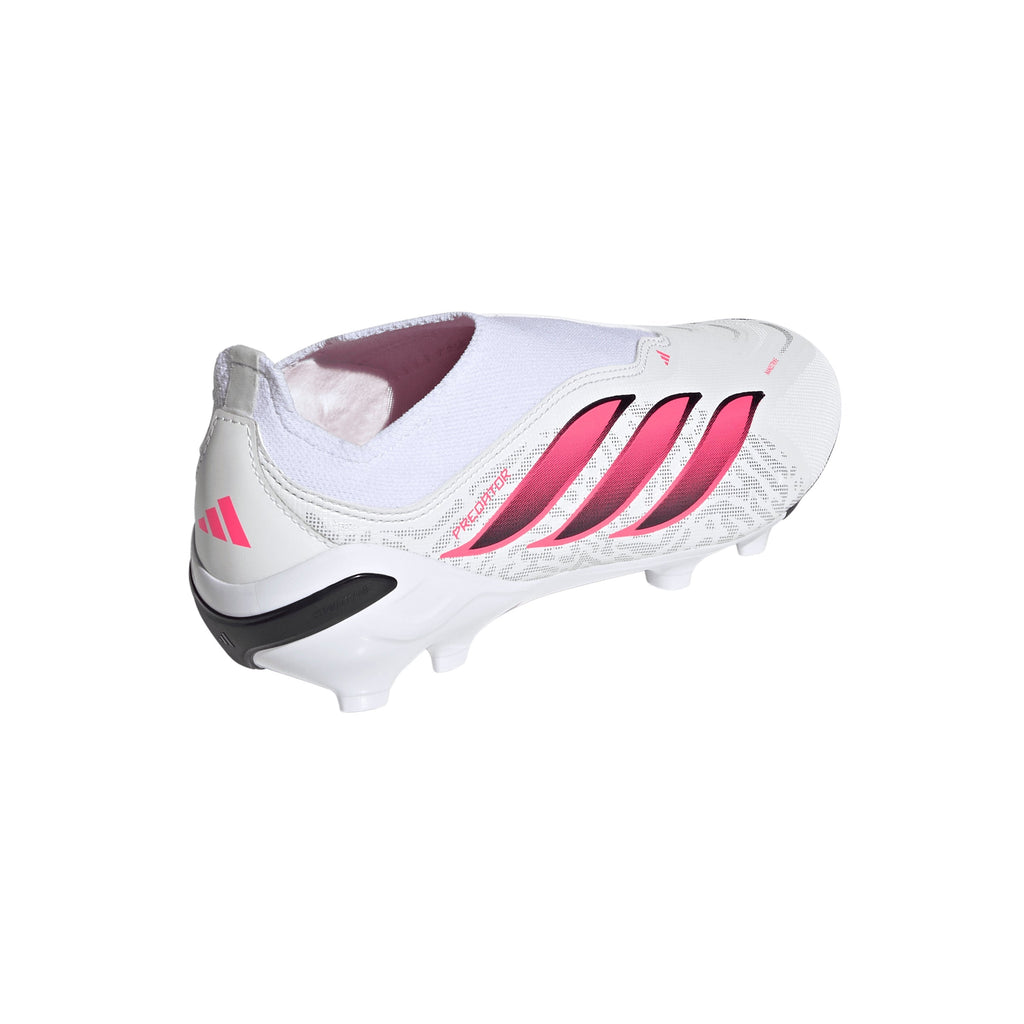 2026 New Arrival adidas Predator League Laceless Firm Ground Youth Soccer Cleats - White/Solar Turbo/Black wholesalehk.shop
