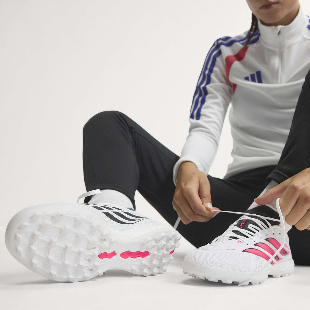 2026 New Arrival adidas Predator League Turf Men's Soccer Cleats - White/Black wholesalehk.shop