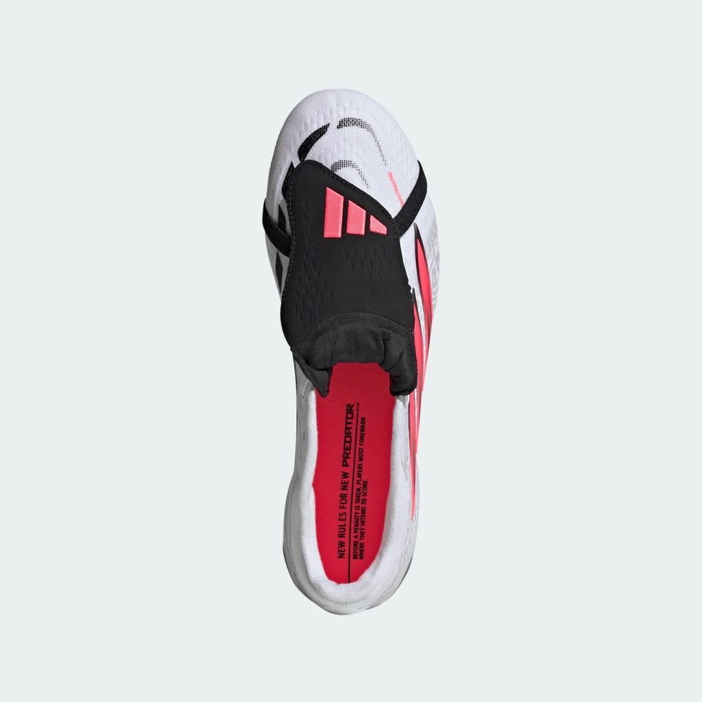 2026 New Arrival adidas Predator Pro Fold-Over Tongue Artificial Ground Men's Soccer Cleats - White/Solar Turbo/Black wholesalehk.shop