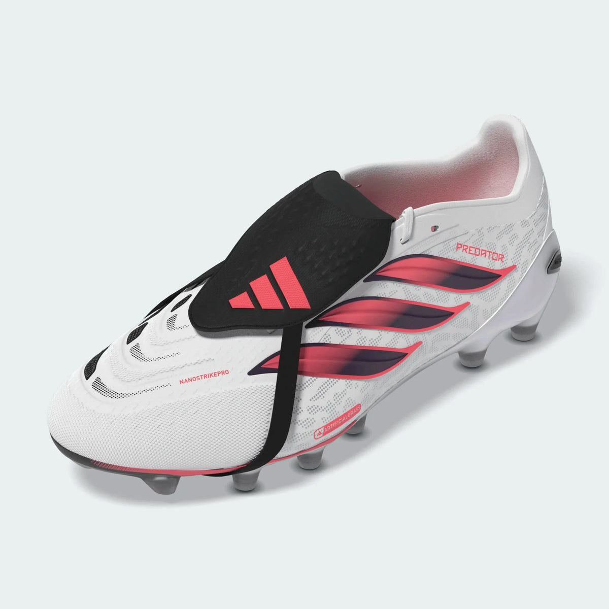 2026 New Arrival adidas Predator Pro Fold-Over Tongue Artificial Ground Men's Soccer Cleats - White/Solar Turbo/Black wholesalehk.shop
