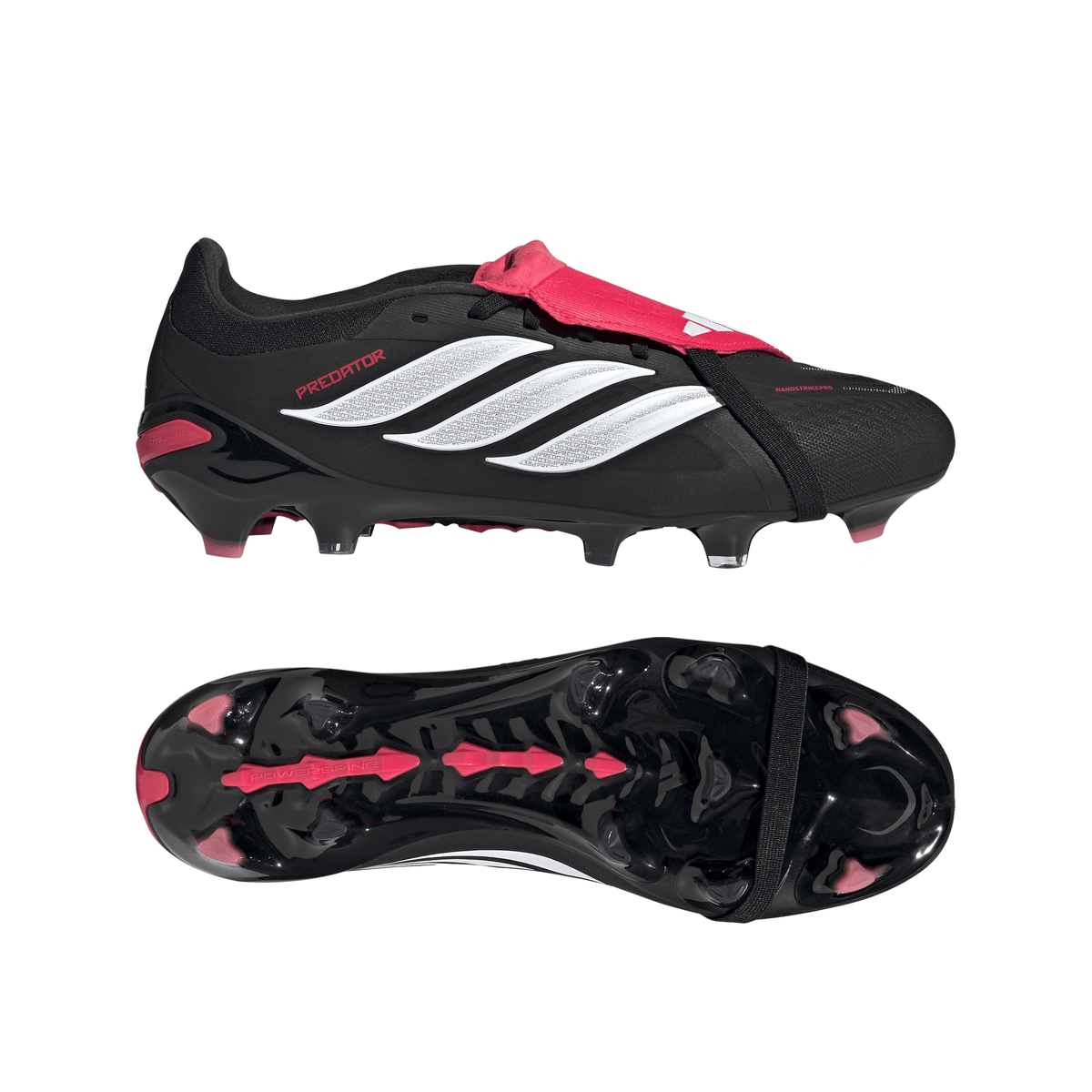 2026 New Arrival adidas Predator Pro Fold-Over Tongue FG Firm Groun Men´s Soccer Cleats - Black/White wholesalehk.shop