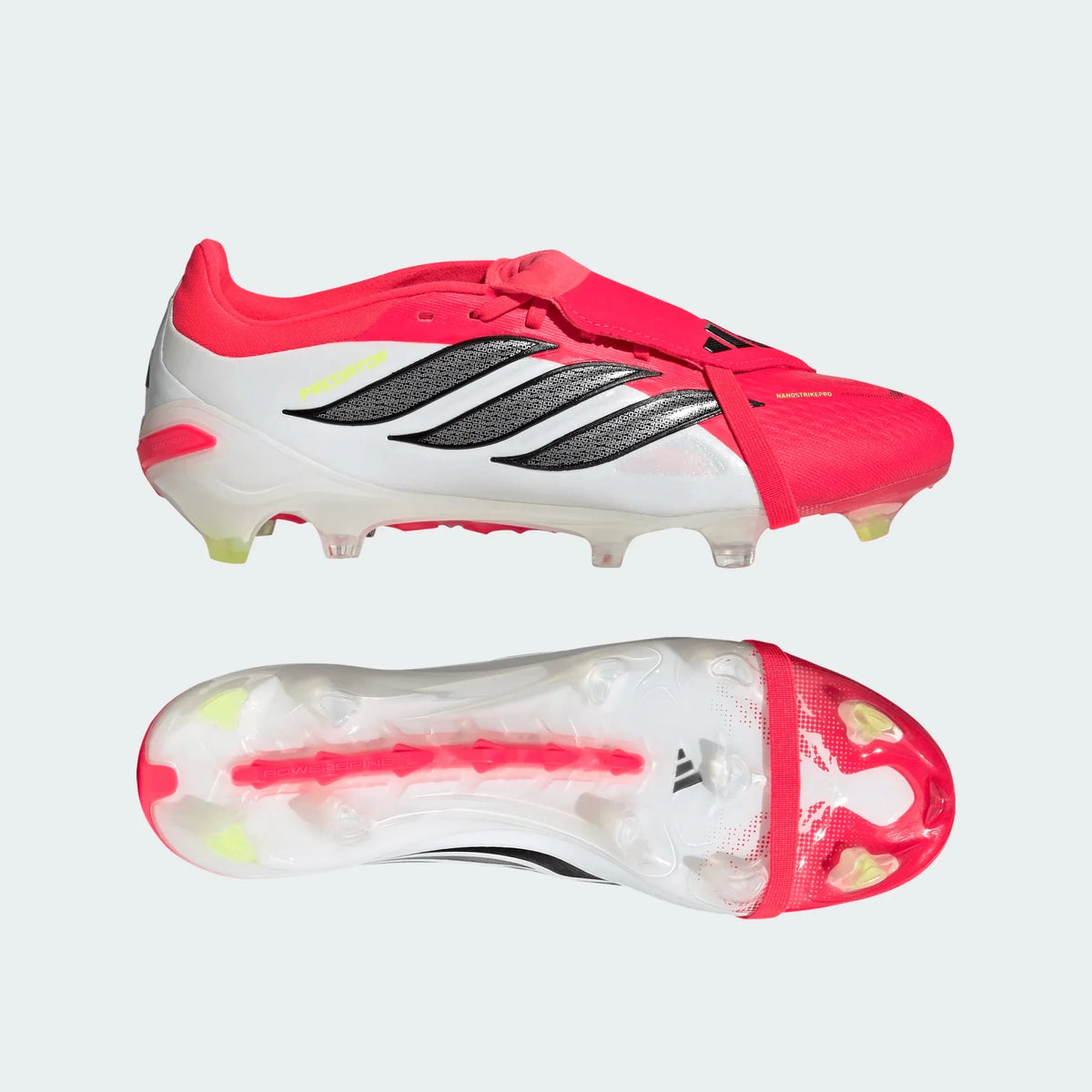 2026 New Arrival adidas Predator Pro Fold-Over Tongue FG Firm Ground Men's Soccer Cleats - Lucid Red/Black/White wholesalehk.shop