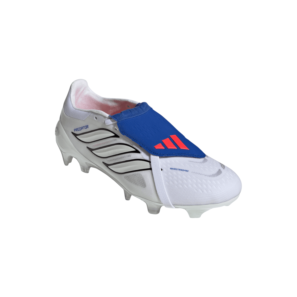 2026 New Arrival adidas Predator Pro Fold-Over Tongue FG Firm Ground Men's Soccer Cleats - White/Zero Metallic/Blue wholesalehk.shop