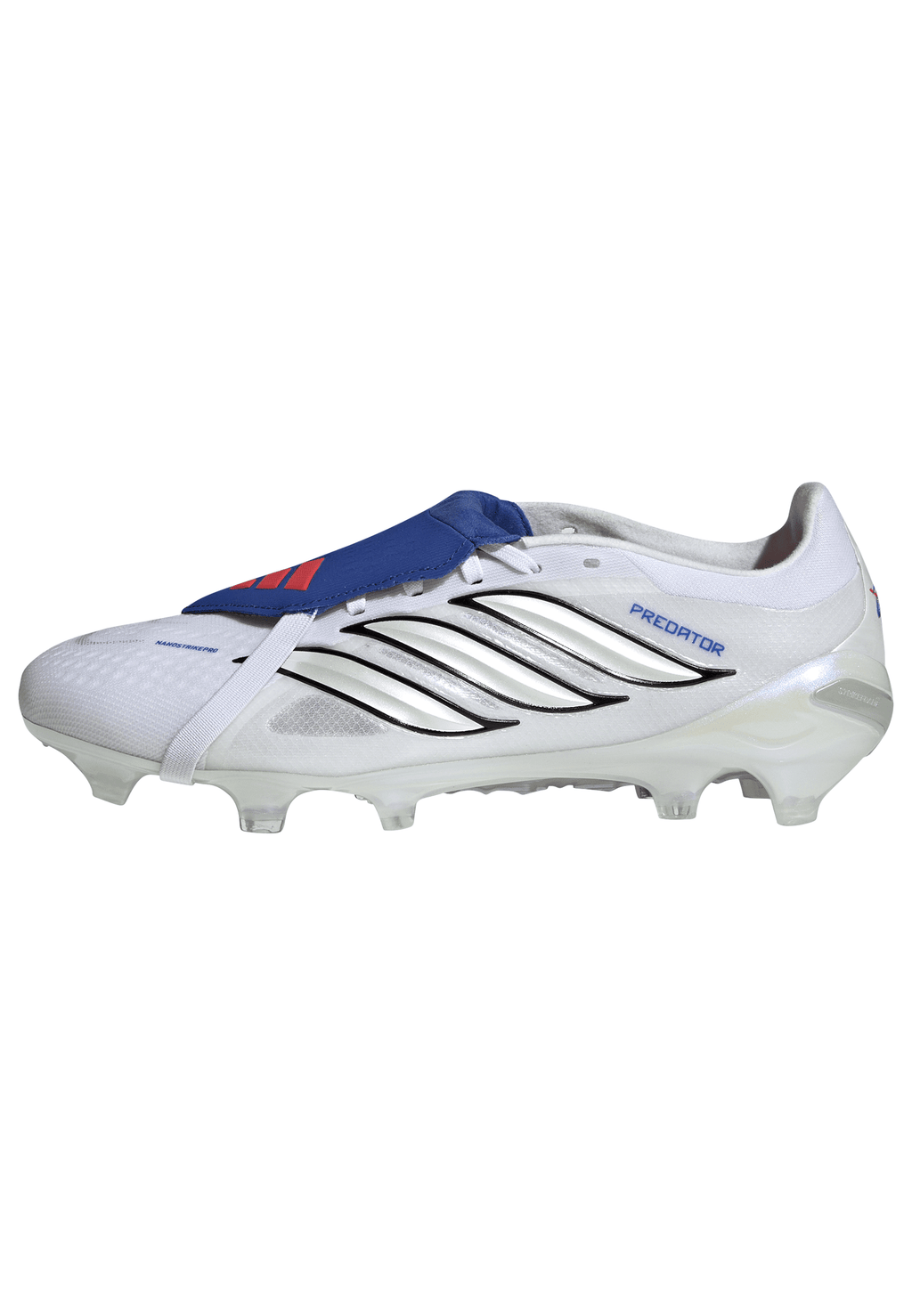2026 New Arrival adidas Predator Pro Fold-Over Tongue FG Firm Ground Men's Soccer Cleats - White/Zero Metallic/Blue wholesalehk.shop