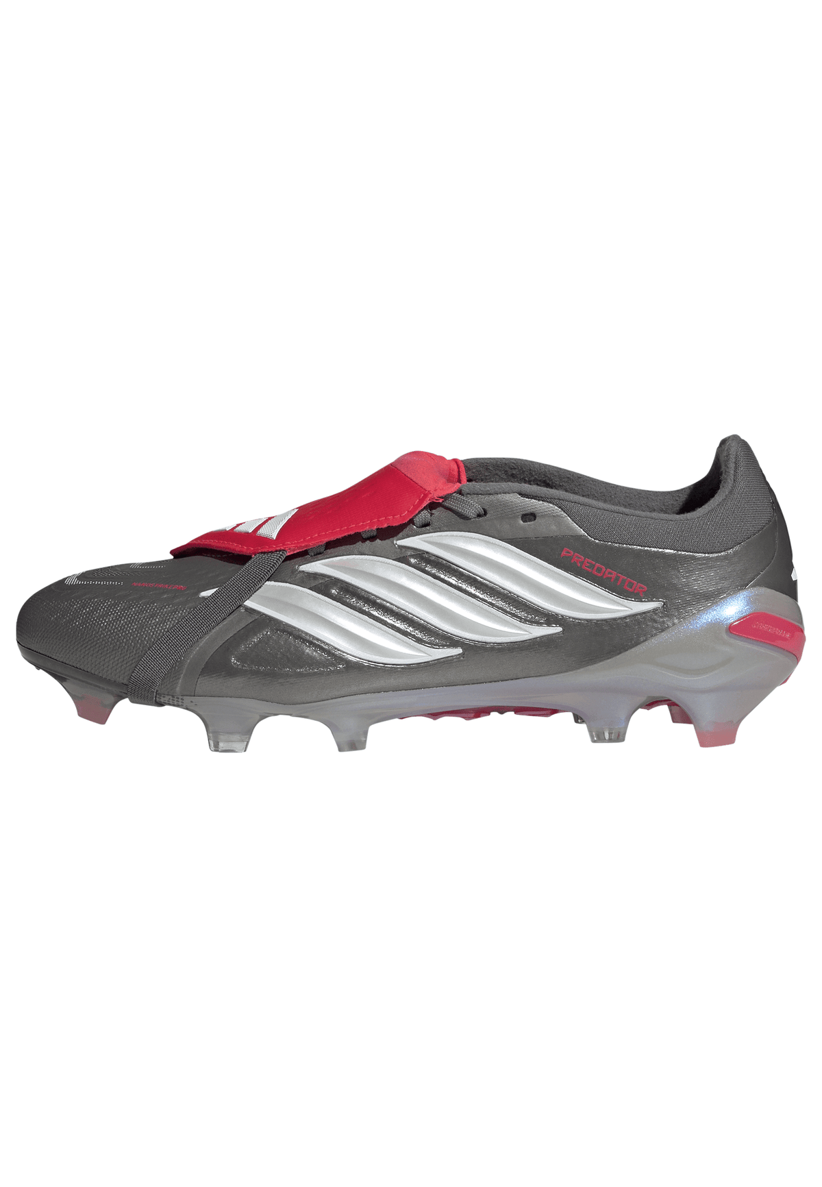2026 New Arrival adidas Predator Pro Fold-Over Tongue FG Men's Soccer Cleats - Grey/Red wholesalehk.shop