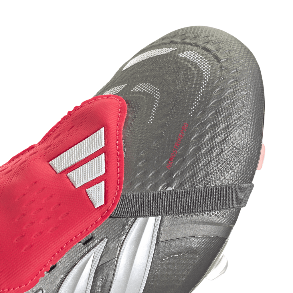 2026 New Arrival adidas Predator Pro Fold-Over Tongue FG Men's Soccer Cleats - Grey/Red wholesalehk.shop