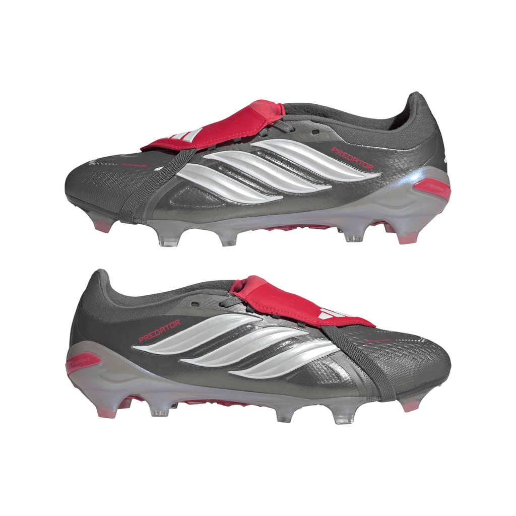 2026 New Arrival adidas Predator Pro Fold-Over Tongue FG Men's Soccer Cleats - Grey/Red wholesalehk.shop
