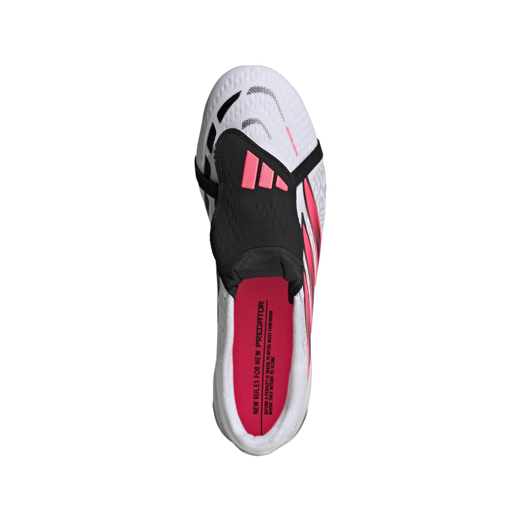2026 New Arrival adidas Predator Pro Fold-Over Tongue Firm Ground Men's Soccer Cleats - White/Black wholesalehk.shop