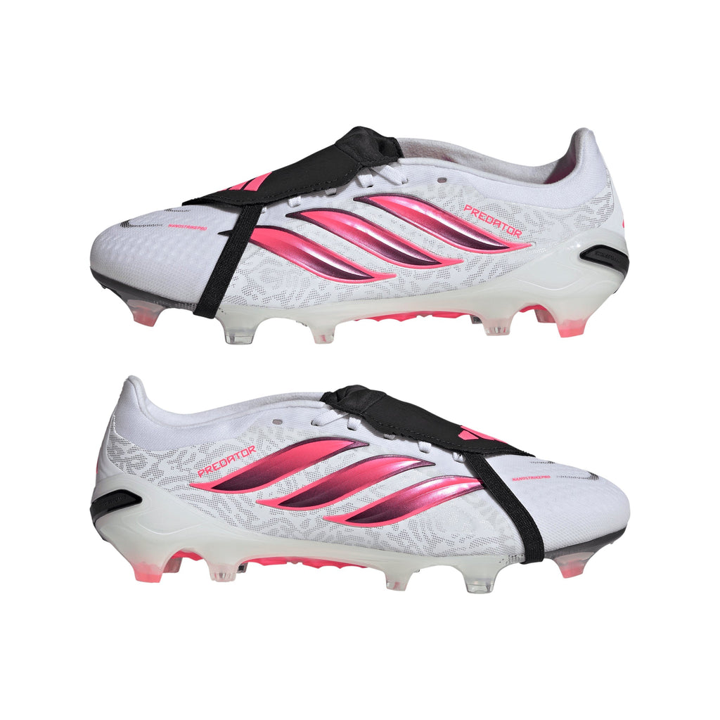 2026 New Arrival adidas Predator Pro Fold-Over Tongue Firm Ground Men's Soccer Cleats - White/Black wholesalehk.shop