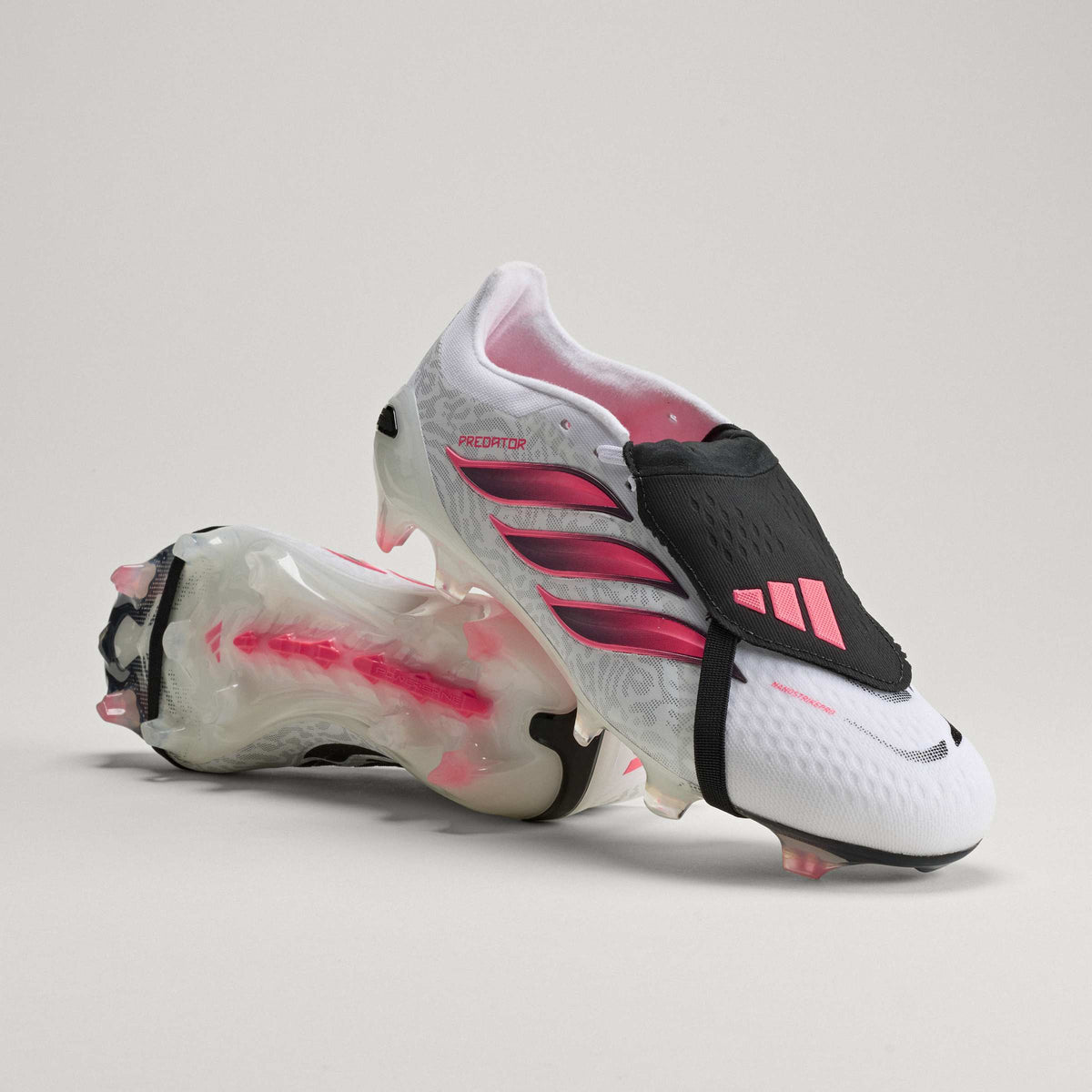 2026 New Arrival adidas Predator Pro Fold-Over Tongue Firm Ground Men's Soccer Cleats - White/Black wholesalehk.shop