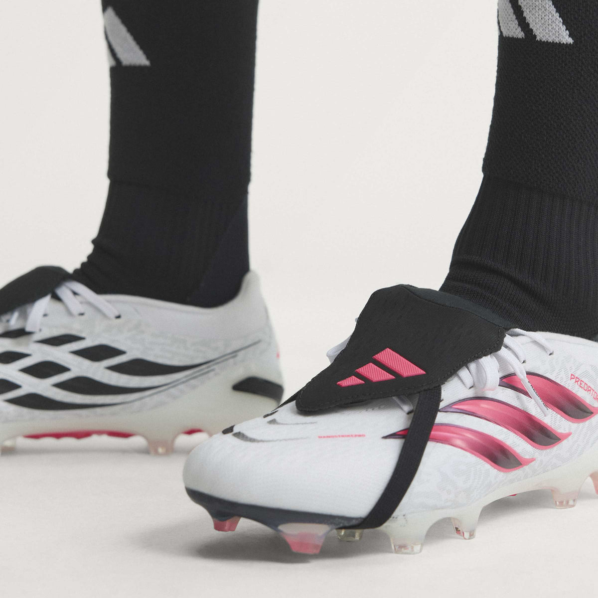 2026 New Arrival adidas Predator Pro Fold-Over Tongue Firm Ground Men's Soccer Cleats - White/Black wholesalehk.shop