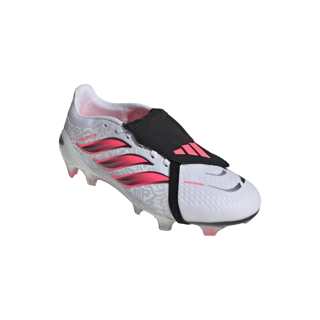 2026 New Arrival adidas Predator Pro Fold-Over Tongue Firm Ground Men's Soccer Cleats - White/Black wholesalehk.shop