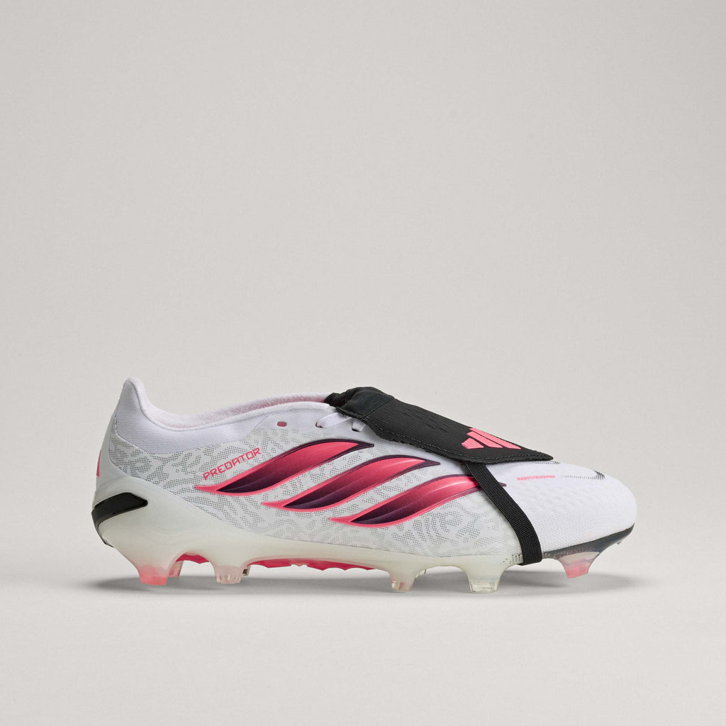 2026 New Arrival adidas Predator Pro Fold-Over Tongue Firm Ground Men's Soccer Cleats - White/Black wholesalehk.shop