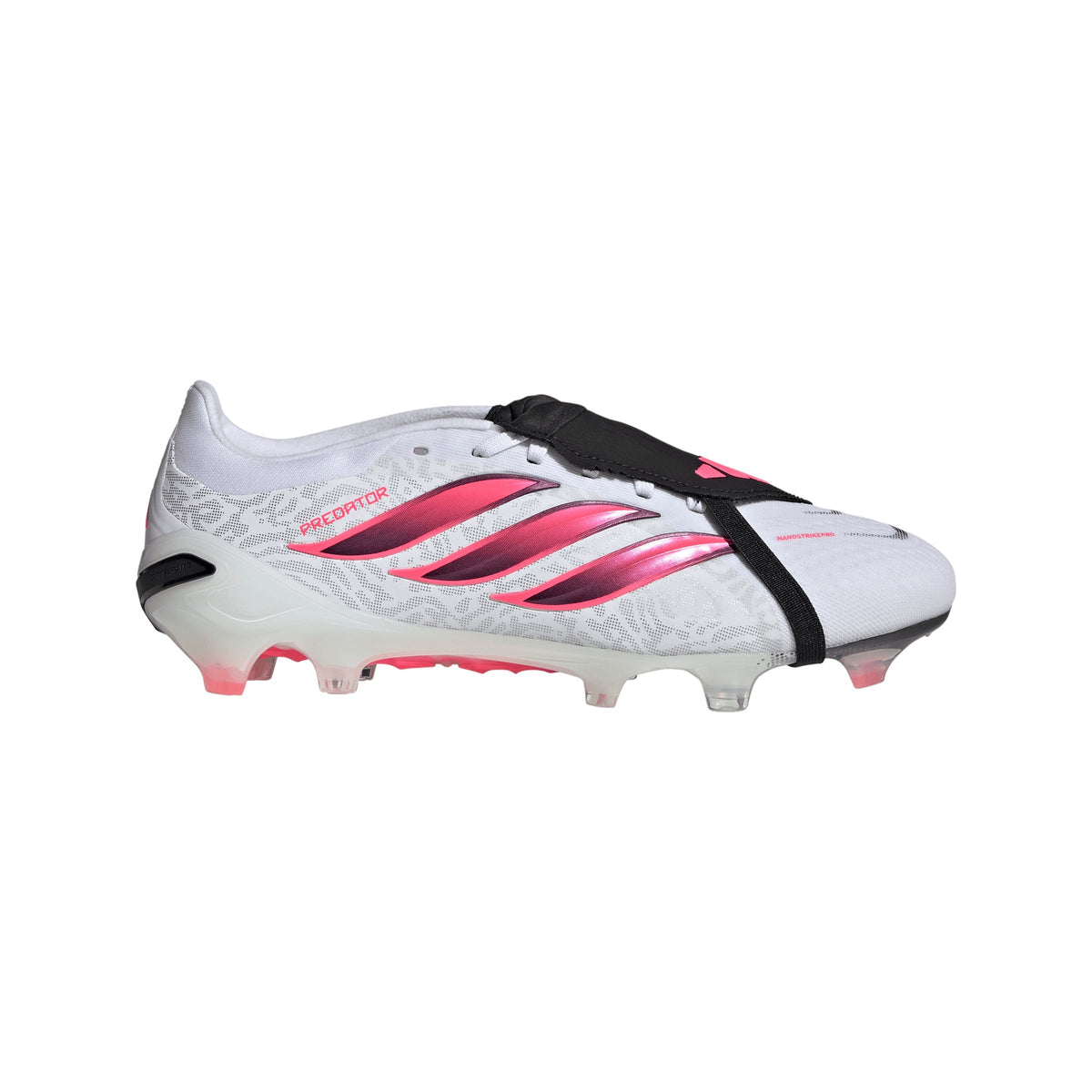 2026 New Arrival adidas Predator Pro Fold-Over Tongue Firm Ground Men's Soccer Cleats - White/Black wholesalehk.shop
