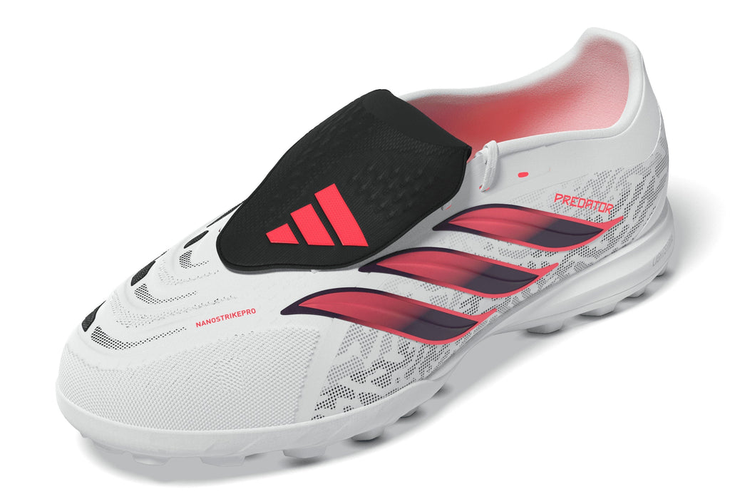 2026 New Arrival adidas Predator Pro Fold-Over Tongue Turf Men's Soccer Cleats - White/Black wholesalehk.shop