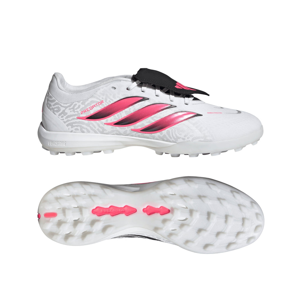 2026 New Arrival adidas Predator Pro Fold-Over Tongue Turf Men's Soccer Cleats - White/Black wholesalehk.shop