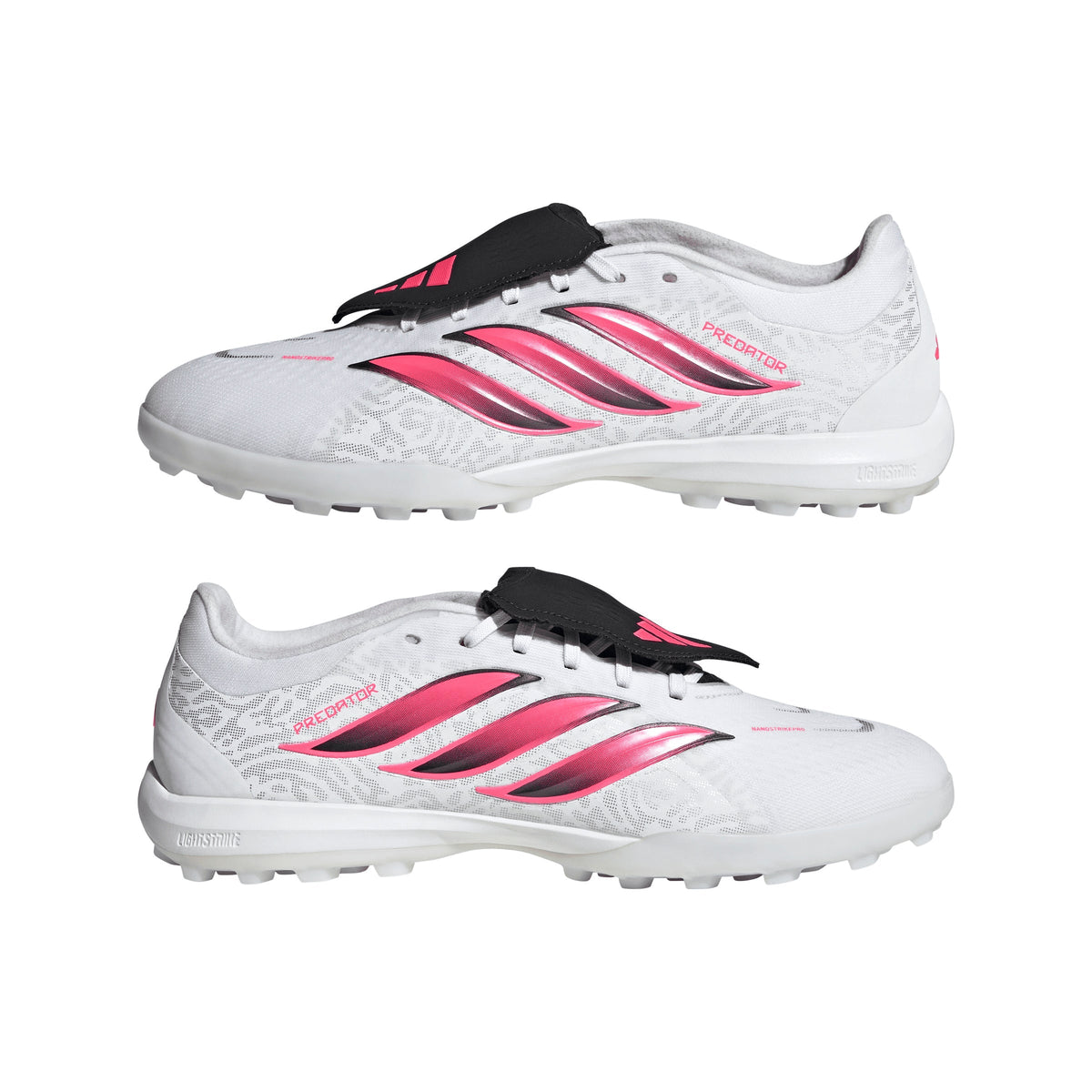 2026 New Arrival adidas Predator Pro Fold-Over Tongue Turf Men's Soccer Cleats - White/Black wholesalehk.shop