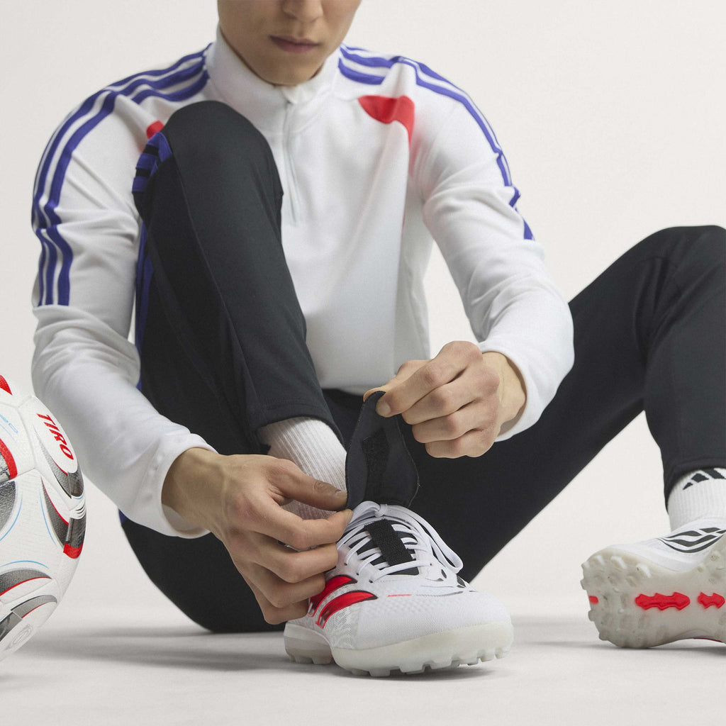 2026 New Arrival adidas Predator Pro Fold-Over Tongue Turf Men's Soccer Cleats - White/Black wholesalehk.shop