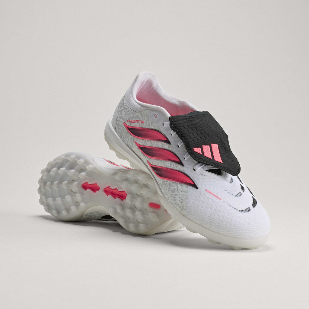2026 New Arrival adidas Predator Pro Fold-Over Tongue Turf Men's Soccer Cleats - White/Black wholesalehk.shop