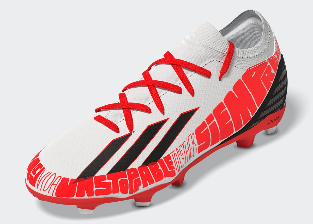 2026 New Arrival adidas Speedportal Messi 3 FG Firm Ground Soccer Cleats White/Black/Red wholesalehk.shop
