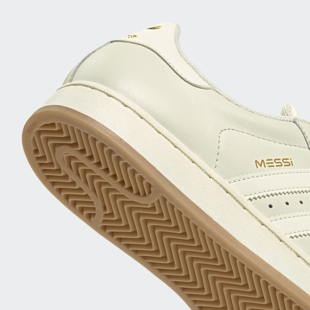 2026 New Arrival adidas Superstar Messi Men's Soccer Shoes - Ivory/Gold wholesalehk.shop