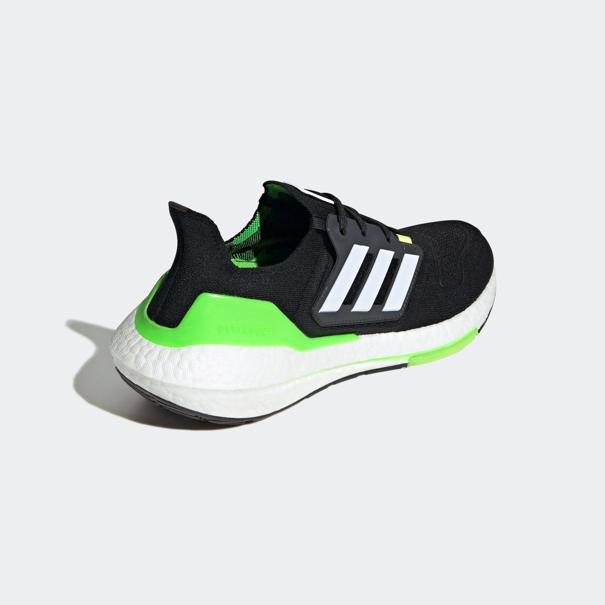 2026 New Arrival adidas Ultraboost 22 Black/White/Solar Green wholesalehk.shop