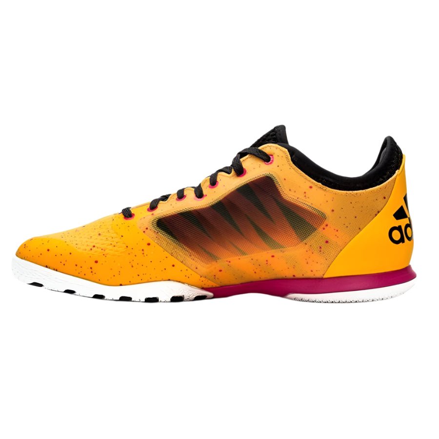 2026 New Arrival adidas X 15.1 Court Indoor Soccer Shoes - Solar Gold/Black/Shock Pink wholesalehk.shop