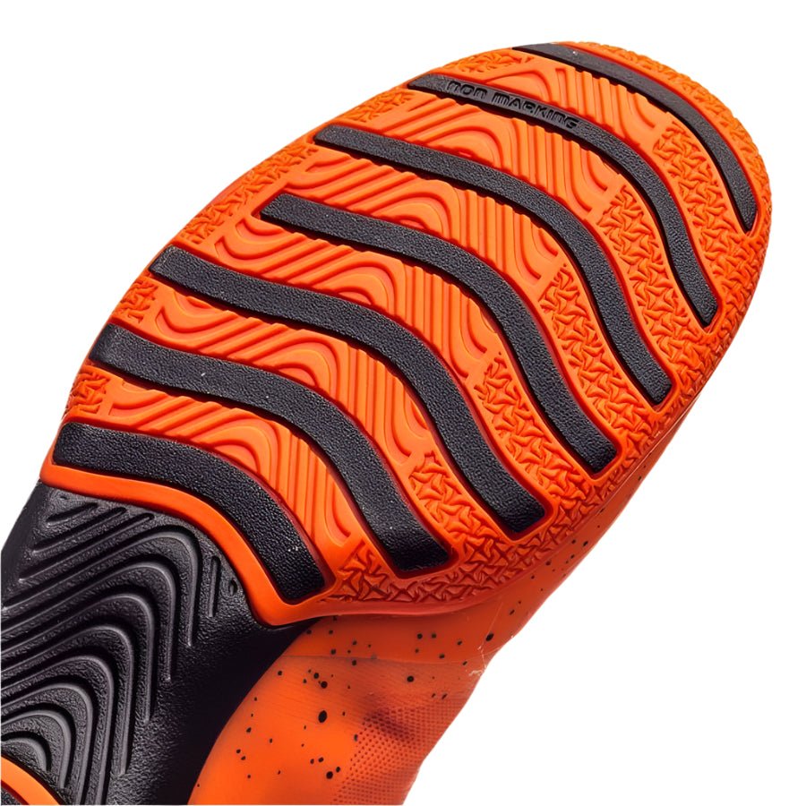 2026 New Arrival adidas X 15.1 Court Indoor Soccer Shoes - Solar Orange/White/Black wholesalehk.shop