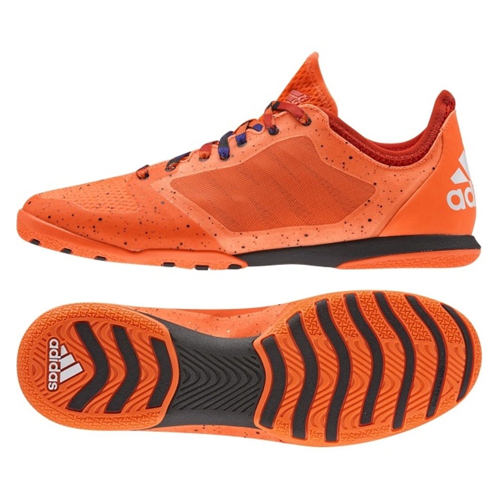 2026 New Arrival adidas X 15.1 Court Indoor Soccer Shoes - Solar Orange/White/Black wholesalehk.shop