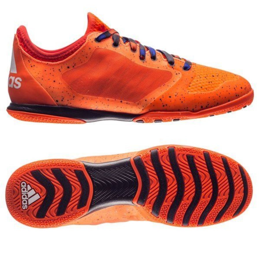 2026 New Arrival adidas X 15.1 Court Indoor Soccer Shoes - Solar Orange/White/Black wholesalehk.shop