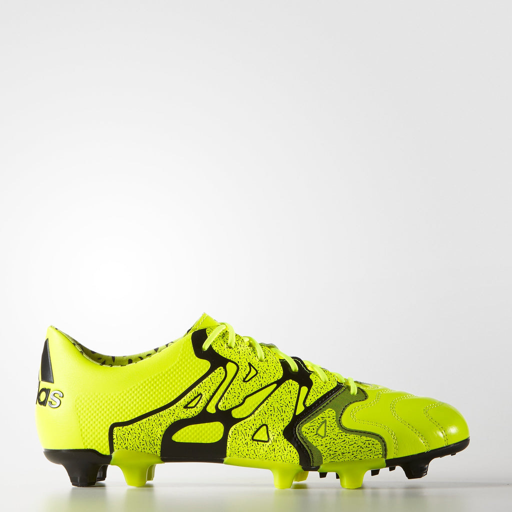 2026 New Arrival adidas X 15.1 FG/AG Leather Multi-Ground Soccer Cleats - Solar Yellow/Black wholesalehk.shop