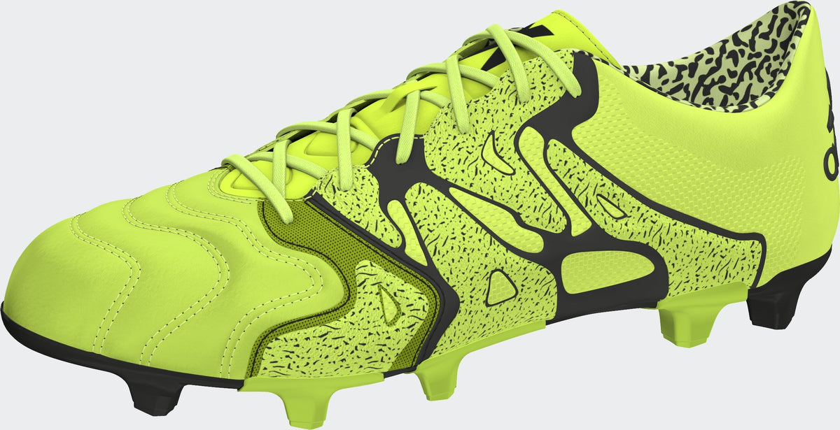 2026 New Arrival adidas X 15.1 FG/AG Leather Multi-Ground Soccer Cleats - Solar Yellow/Black wholesalehk.shop